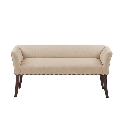 NicBex Modern 49.5" Bedroom Bench Accent Stools with Backrests and Nailhead Trims for Bedroom and Entryway