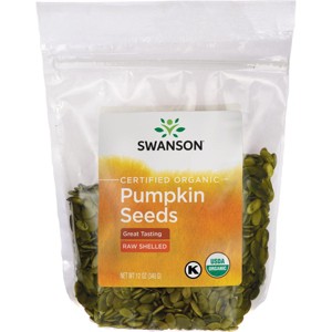 Swanson Certified Organic Pumpkin Seeds - Raw Shelled. - 1 of 2