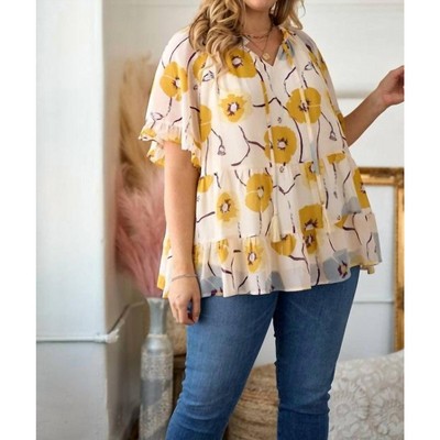 Women's Calm Mood Tiered Top - Hailey & Co