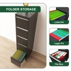 ACEPANO 64.21 in. H Metal Decorative Storage Cabinets with 5 Drawer & Wheels For Home & Office-Black - 4 of 4