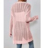 BLUEMING Womens Long Sleeve Lightweight Open Front V-Neck Casual Cardigan Sweaters Outerwear - 4 of 4