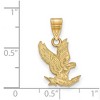 Black Bow Jewelry 14k Yellow Gold United States Air Force Academy Fighting Falcons NCAA Medium Pendant - 2 of 3