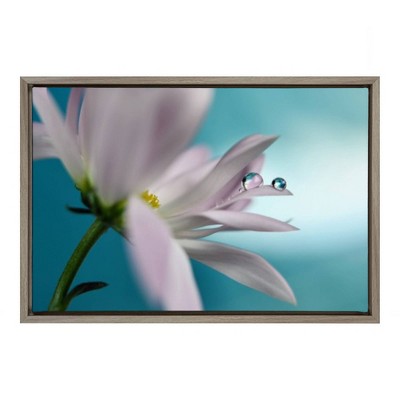 23" x 16" In turquoise Company Framed Canvas Wall Art - Amanti Art