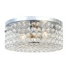 12" Elipse Round Crystal Flush Mount Ceiling Light - Elegant Designs - image 3 of 4