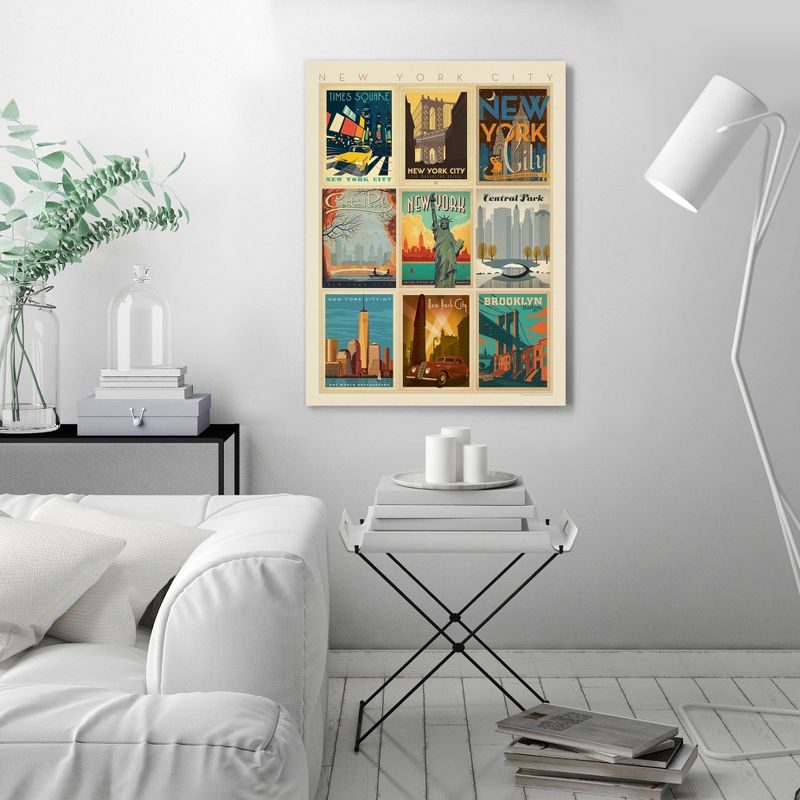 Americanflat Vintage Architecture New York City Multi Print By Anderson Design Group Unframed Canvas Wall Art, 3 of 10