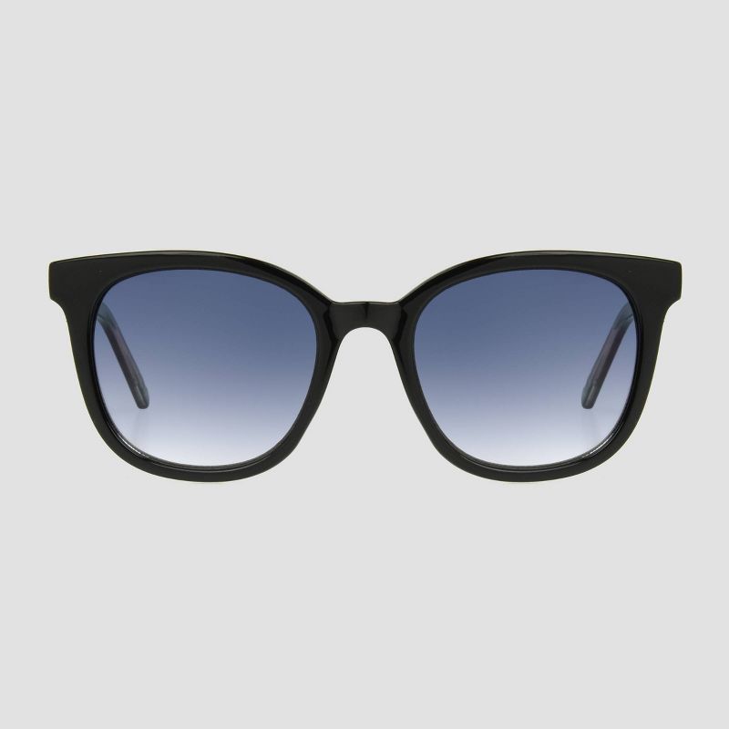 Women&#39;s Crystal Plastic Square Sunglasses - Universal Thread&#8482; Black, 5 of 6