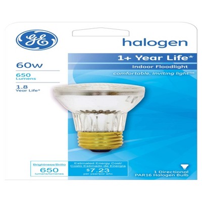 General Electric 60w Halogen Light Bulb PAR16 White