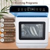 Countertop Dishwasher 360 Degree Dual Spray Arm With Water Tank & Air-Drying Function - 2 of 4