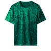 Lars Amadeus Men's Short Sleeve Crew Neck Party Velvet Tee Tops Shirts - 2 of 4