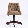 INFURNIC Task and Office Chairs Medieval Retro Style Swivel Reclining Chair with Lift and Comfort Support, Brown, 22.7"*20.5"*33.7" - 2 of 4