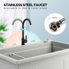 Karl Home 40 in.W Utility Sink Washing Room Sink Big Laundry Tub with Faucet - 3 of 4