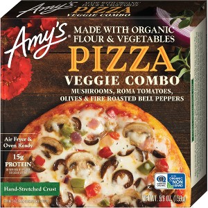 Amy's Frozen Veggie Combo Personal Size Pizza - 5.6 oz - 1 of 4