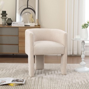 NicBex Modern Desk Chair, Modern Accent Chair with Metal Legs  Armchair for Home Office & Small Spaces - 1 of 4