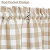 Buffalo Check Plaid Cotton Blend Kitchen Curtains - 2 of 4