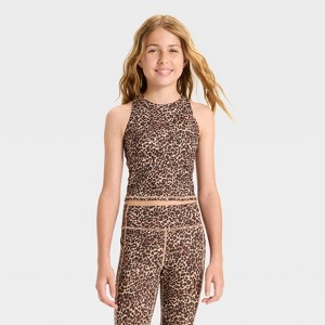 Girls' Strappy Crop Tank Top - All In Motion™ - 1 of 3