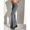 Women's Casual Straight Leg Yoga Pants High Waist Bootcut Lounge Pants with Elastic Waist & Flared Hem for Workout - 3 of 4