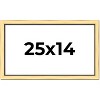 PosterPalooza | Simple Gold Picture Frame - UV Acrylic, Backing Board, Hanging Hardware Included - 2 of 4