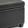 Avalon - Storage Ottoman Bench - Distressed Black - 4 of 4