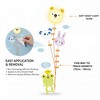 Modern Home 3D Bear Night Light & Growth Chart Wall Decal: Battery Operated LED Lamp & Animal Height Ruler for Nursery Decor - 4 of 4