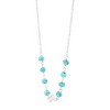 Silpada 'Steady Guide' Sterling Silver Teal Turquoise Cross Necklace, 16" + 2" - 2 of 4
