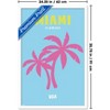 Trends International Reinders: Destinations - Destination Miami Framed Wall Poster Prints - 3 of 4
