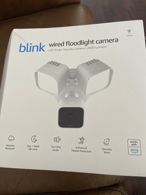 Blink Wired Floodlight Camera - Black : Target