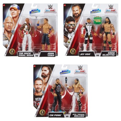 WWE Main Event 2-Packs 23 Complete Set of 3 Action Figures