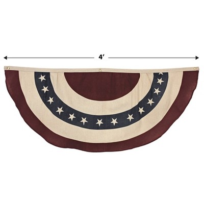4ft Americana Red White and Blue Fabric Bunting