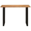vidaXL Dining Table 43.3 in.x19.7 in.x29.9 in. Solid Wood Acacia - 2 of 4
