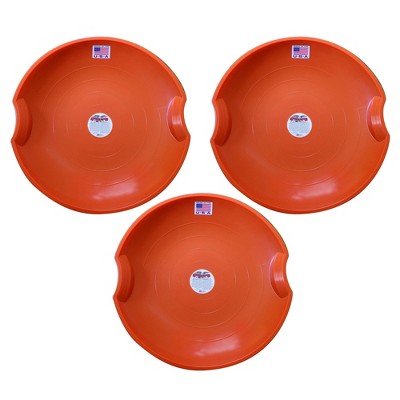 Paricon 626-B Flexible Flyer Round Flying Saucer Disc Racer Polyethylene Snow Sled Toboggan, for Ages 4 and Up, 26 Inch Diameter