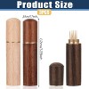 3pack Toothpick Holder Portable Wood Case Waterproof Handmade, Mini Box for Storage Needle Toothpick Pill Bead - 2 of 4