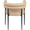 Meridian Furniture,Lavina Tan Vegan Leather Dining Chair, Set of 2 - 4 of 4