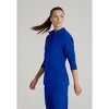 Barco One Women's Venture 4-Pocket Banded Collar Zip Up Warm-Up Scrub Jacket - 3 of 4