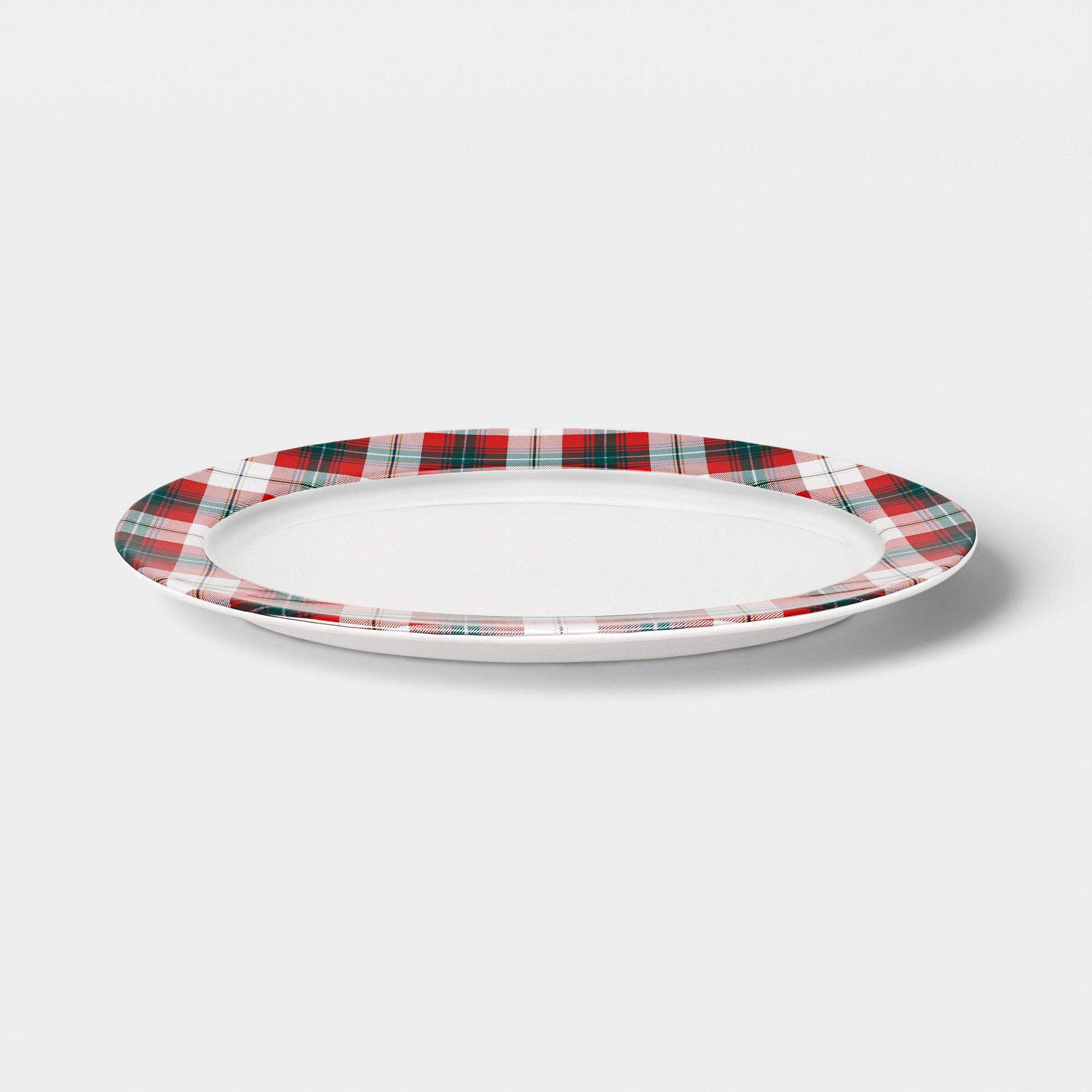 Large Plaid Serving Platter - Threshold™
