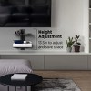 Promounts Tempered Glass Floating Double Wall Shelf, Holds Up to 35 lbs - 3 of 4