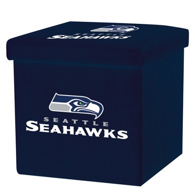 NFL Franklin Sports Seattle Seahawks Storage Ottoman with Detachable Lid