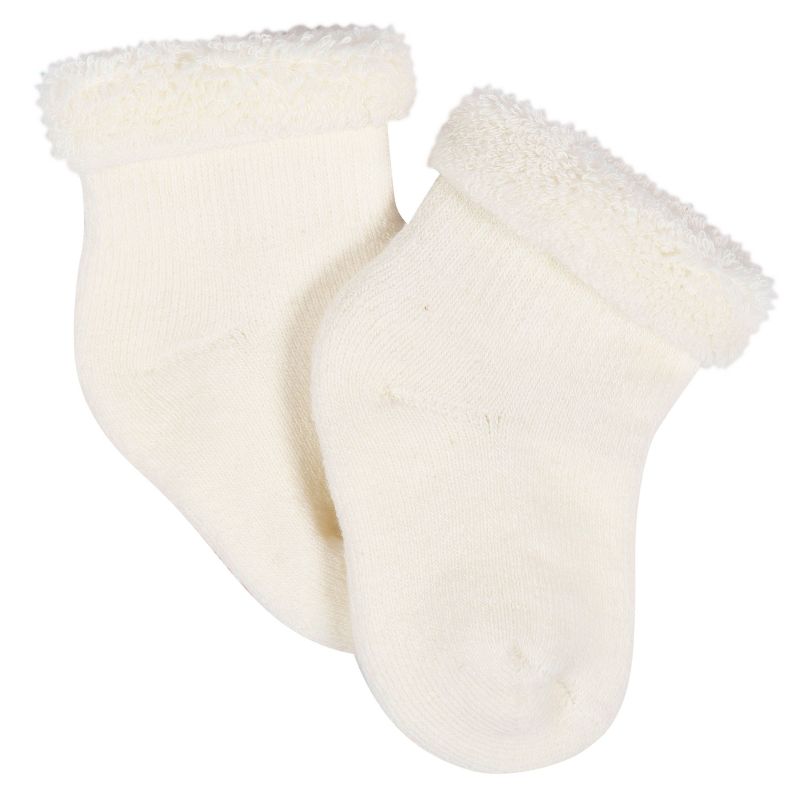 Gerber Baby Neutral 12-Pack Terry Wiggle Proof® Socks Happy Veggies, 4 of 10
