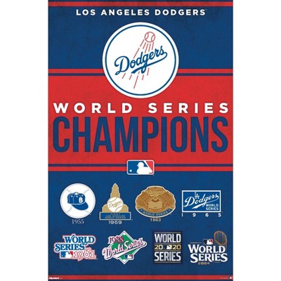 Trends International MLB Los Angeles Dodgers - Champions 24 Framed Wall Poster Prints