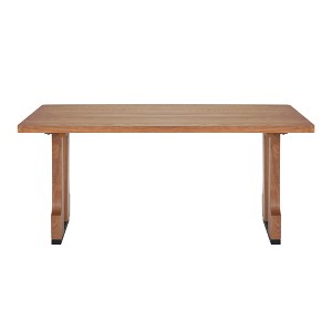 Lirago  Solid Wood Rectangular Dining Table Natural 29.5"H x 35.5"D x 63"W - 1 of 4