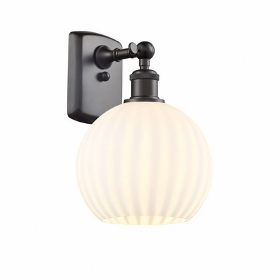 White Venetian - 1 Light Wall Sconce In Modern Style-11 Inches Tall and 8 Inches Wide