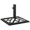 vidaXL Umbrella Base Patio Parasol Umbrella Stand Weighted Base Cast Iron - Green 17.3" x 17.3" x 12.2" - 4 of 4