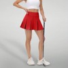 Clotth Women’s Mid Waisted Pleated Tennis Skirt with Pockets - 2-in-1 Athletic Skort,Soft Stretch Fabric for Golf,Running,Yoga & Casual Wear - 4 of 4