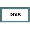 PosterPalooza | Panoramic Simple Blue Picture Frame - UV Acrylic, Foam Board Backing, Hanging Hardware - 2 of 4