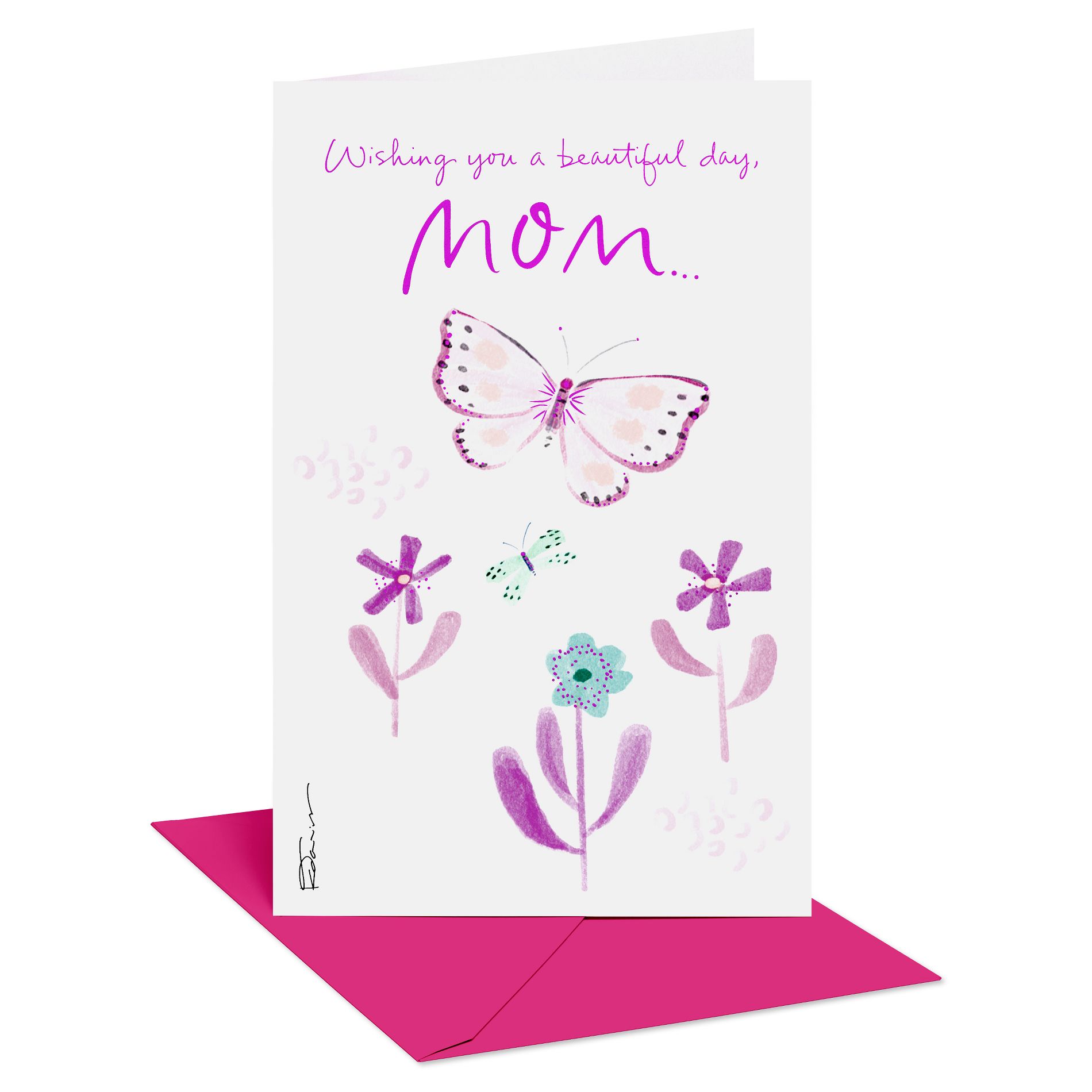 Mother's Day Card for Mom, Love and Appreciation, Includes Envelope, Designed by Kathy Davis
