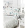 Togas Jumbo White/Turquoise Flat Sheet Baby - 2 of 3