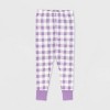 Honest Baby Toddler Girls' 2pc Painted Buffalo Pajama Set - Purple - image 3 of 4