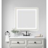 Ridstar 30 in. W x 30 in. H Yellow Square Bathroom Mirror with LED Lights - 2 of 3