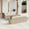 vidaXL Garden Sofa Set Beige PE Rattan Large Modular Garden Sofa Set - 2 of 4