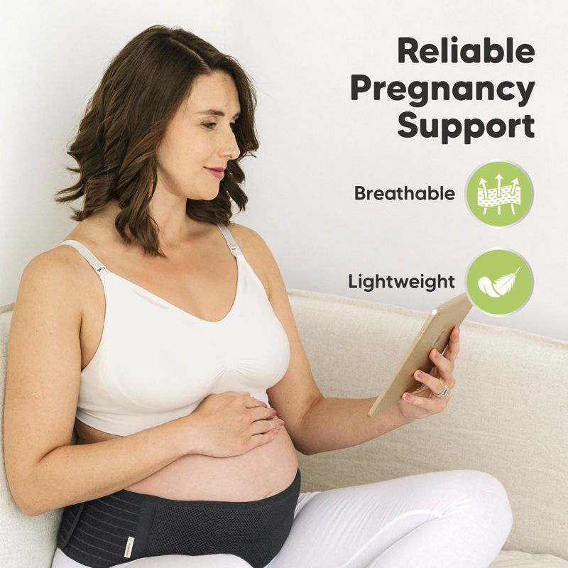 KeaBabies Maternity Belly Band for Pregnancy, Soft & Breathable Pregnancy Belly Support Belt, 3 of 11