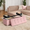 Storage Ottoman Bench, Storage Chest with Lid, 15 x 43.3 x 15.7 Inches, Foot Rest Stool, 30 Gal. (112 L), for Bedroom, Living Room - 3 of 4